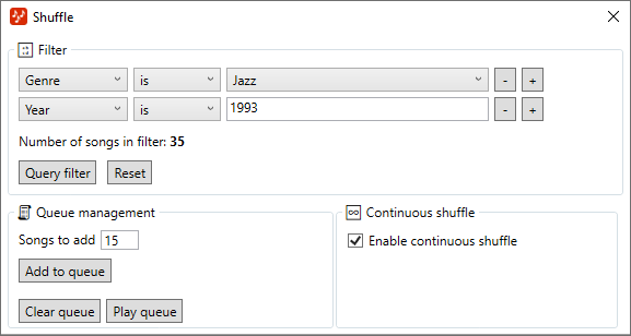Shuffle system